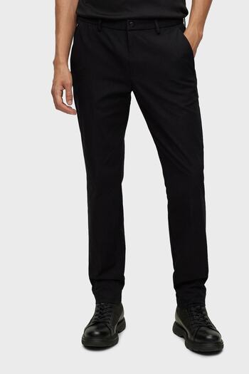 BOSS Slim Fit Normal Waist Cotton Trousers Men's Trousers 50478294 001