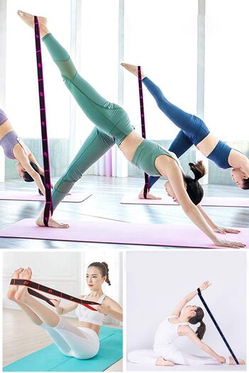 Technojet 8 Level Resistance Band Sports Exercise Aerobics Pilates Squat Band Fitness Yoga