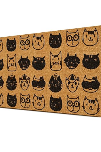Decovetro Doormat Cat Patterned Doormat 40 X 60 cm