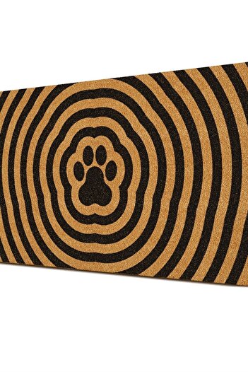 Decovetro Patterned Paw Mat - Door Front Design