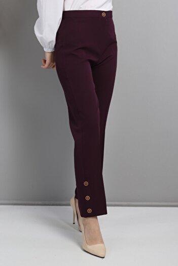 Modamihram Fabric Trousers Purple 10630