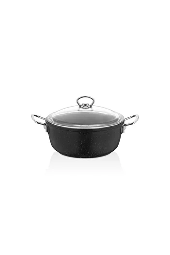 Taç Gravita INDUCTION Μαντεμένια Βαθιά Κατσαρόλα 20 εκ. Μαύρη