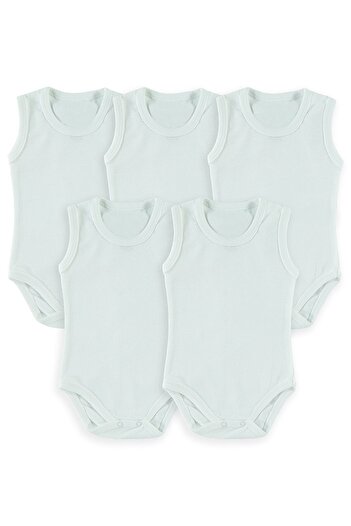 ADABEBEK 100% Cotton 5-Piece Baby Snap Badi