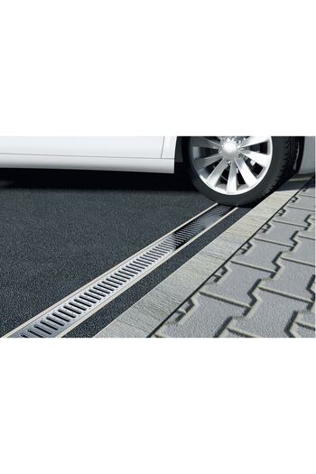 Maxiflow 130x500 Paslanmaz Çelik Otopark Kanal Izgarası