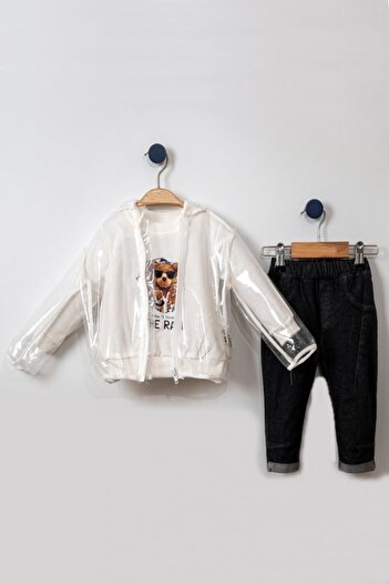 ADABEBEK The Rain 3-Piece Style Set with Raincoat and Trousers