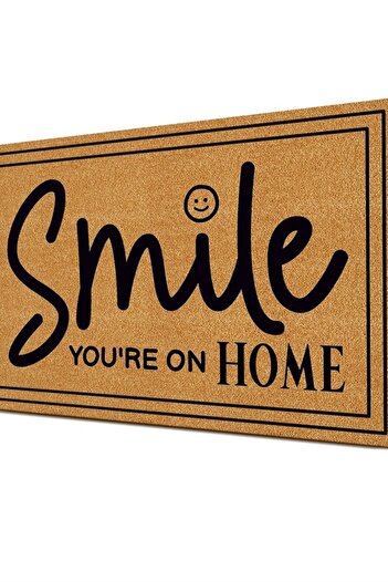 Decovetro Doormat Smile Home - Patterned Door Mat