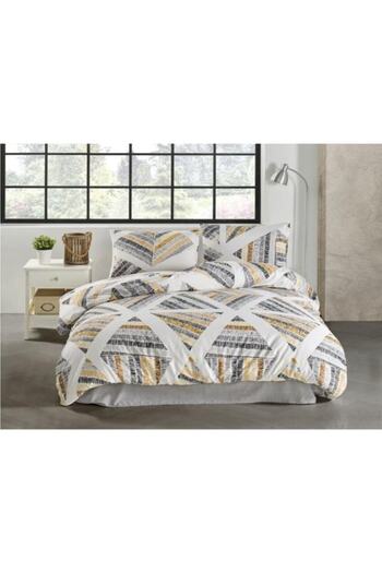 Taç Crystal Felix Single Terry Cotton Duvet Cover Set Brown