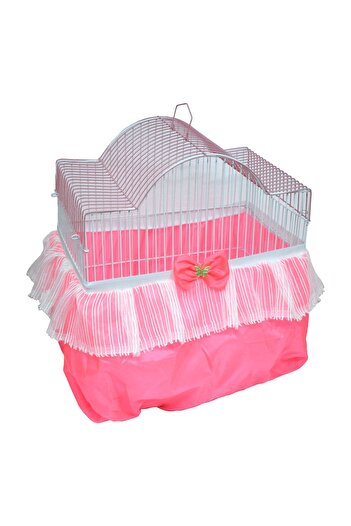 Hedicaret Luxury Bird Cage Tulle Large Size Pink Cage Tulle L