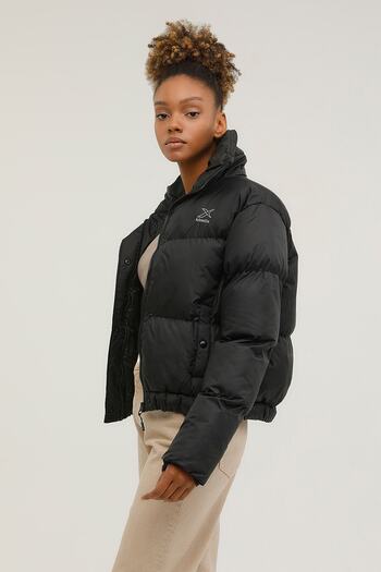 Kinetix W-sn38 Candy Coat 2pr Μαύρο Γυναικείο Κοντό Παλτό