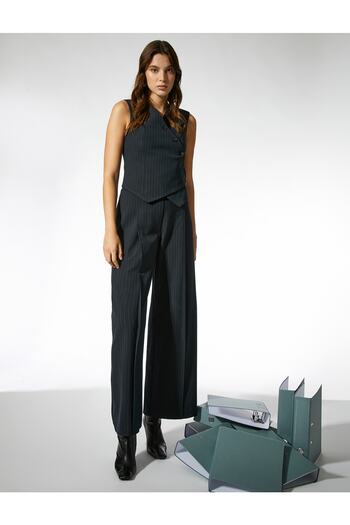 Koton Wrap Buttoned Vest