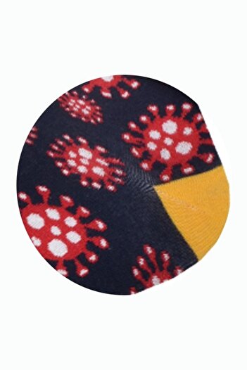 Flora Men's Virus Patterned Moving Socks - 41/44