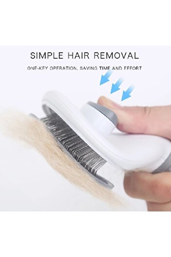 ebulduk Cat-dog Hair Collector Comb-key Hair Collector Pet Comb Gray Color