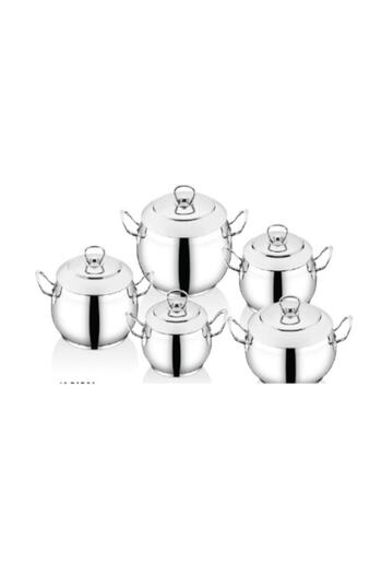 İNTER CELİK Inter Steel 10 Piece Cookware Set