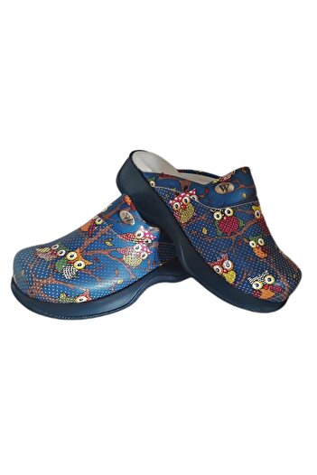 Owlet Medikal Navy Blue Owl Patterned Sabo Slippers