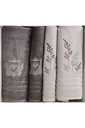 Özdilek М'який набір для хамаму Soft Leaf Best Set (бежево-кавовий)