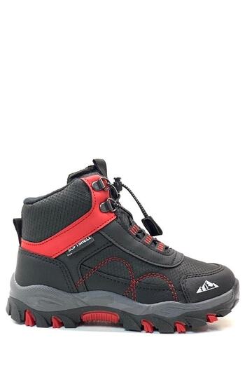 Cool Alfa Boots Boy's Black-Red Shoes