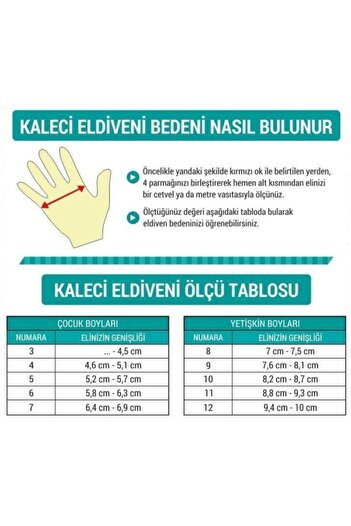 parypary Kırmızı Yetişkin Cırtlı Kaleci Eldiveni
