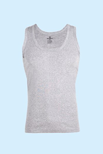 Ceylanoğlu 6-Piece Gray Combed Jersey Men's Undershirt