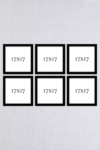 Araste Dekorasyon Set of 6 White Frames, 17X17 Cm, Stylish and Useful Decor Products