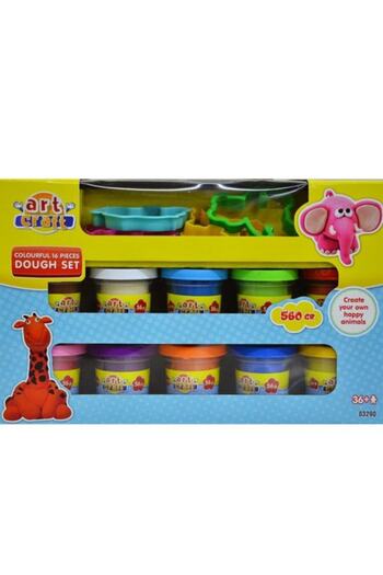 DEDE Colorful 16 Piece Dough Set - for Fun-Filled Games