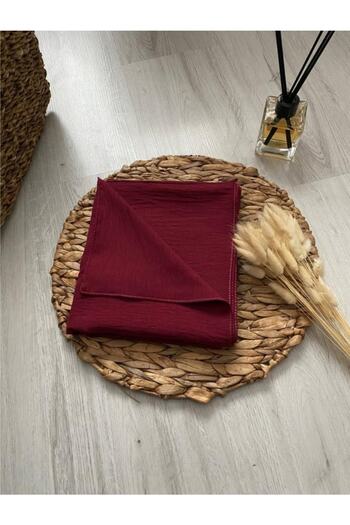 Narine Hijab Women's Cotton Jazz Shawl Model-burgundy