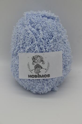 Hobimos Os Ana Lamb - Baby Blue Lamb Yarn - Τσάντα, Γιλέκο, Υπνόσακος, Rainbow Yarn