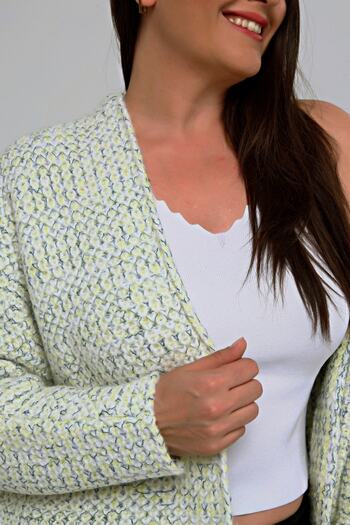 Laden Knitwear Large Size Oversize Women's Wool Soft Loose Thick Winter Mother Cardigan