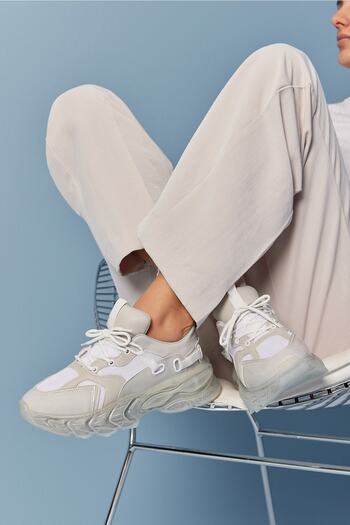 Hotiç Gray Women's Sports Shoes