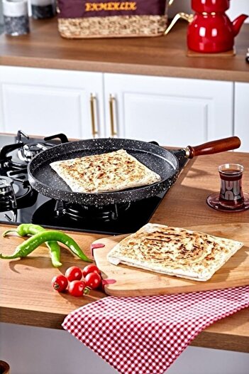 Taç Granite Cast Pancake Pan 36 Cm Black – Tac-6343