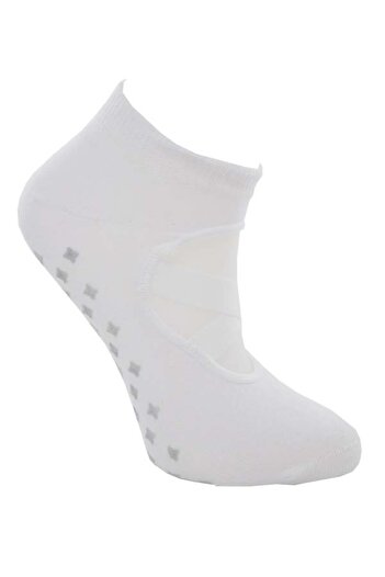 Flora Yoga Pilates Socks 3-Piece Anti-Slip Sole Star Printed