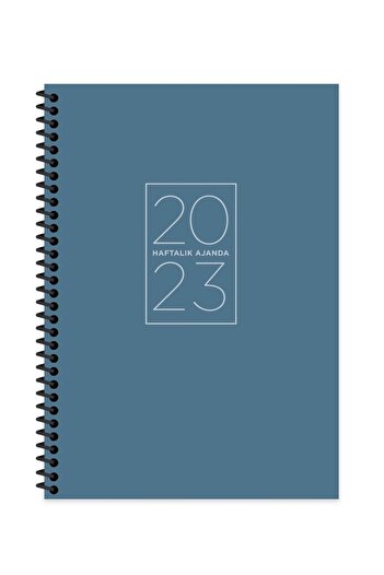 KESKİN COLOR Agenda săptămânală Keskin Color Spiral Blue 17x24 2024 Agenda veche