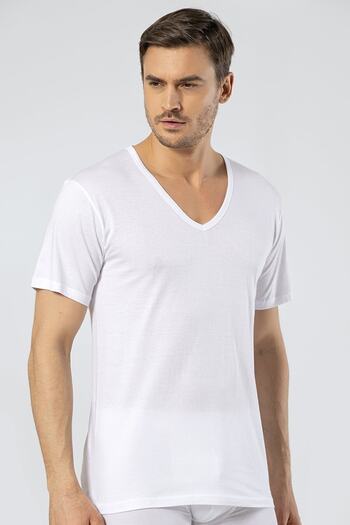 Cacharel 2 Pieces, Modal Cotton, Single Jersey Men's T-Shirt