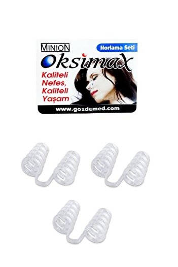 Minion Oksimax Anti-Snoring Nasal Appliance 3 Pieces Without Box
