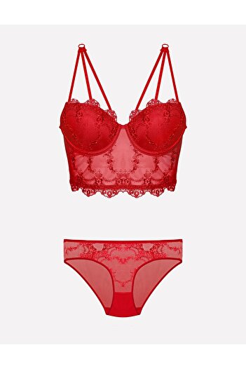 Nurteks Intimo Donna Nurteks 4491 Supported Bustier Bra Set