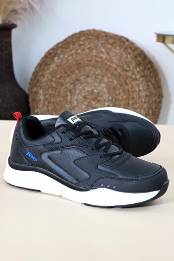 Jump Μαύρο - Konfores 1452-27705 Παπούτσια Ανατομικής Σόλας Sneakers