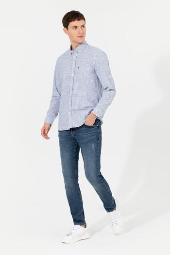Pierre Cardin Ανδρικό πουκάμισο Navy Blue