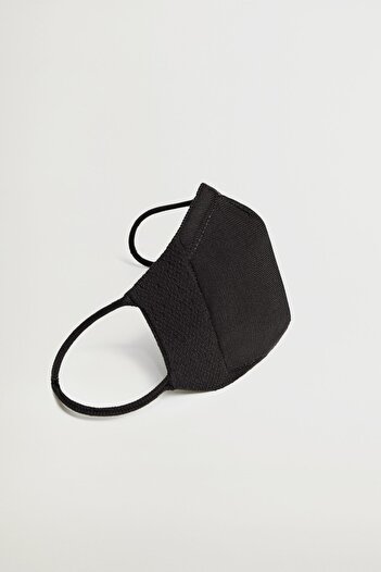 MANGO Woman Women's Black Face Mask