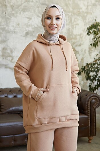 InStyle Σετ φόρμας Merva Three Thread - Μπισκότο