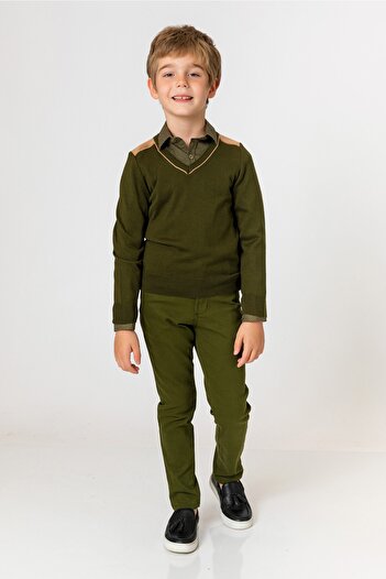 incity Boy's Khaki Sweater