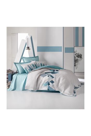 Cotton Box Ranforce Double Sleeping Set Nesto Petrol