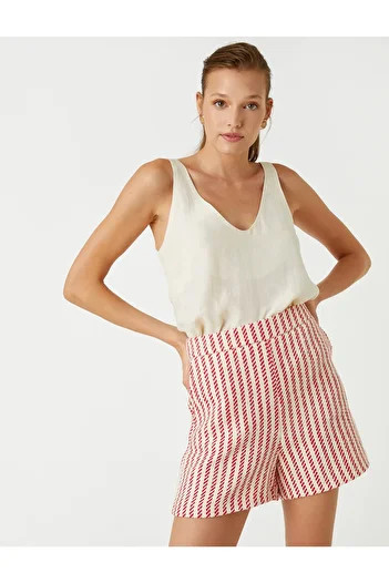 Koton Pocket Shorts Pamut
