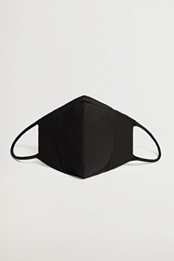 MANGO Woman Women's Black Face Mask