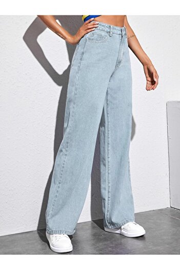 SHEVEGA Ice Blue Boyfriend Flare Jean Φαρδύ τζιν