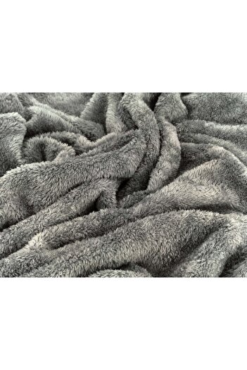 ecottonworks Double Wellsoft Blanket Grey Color 180 Cm X 190 Cm