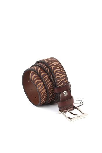 Aka Brown Genuine Leather Men's Sports Belt - S210