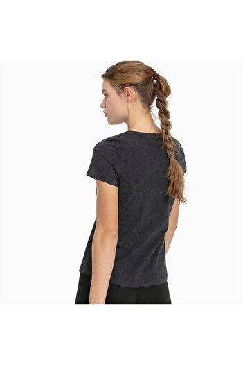 Puma Ess Logo Tee Γυναικείο Γκρι Casual T-Shirt 85178707