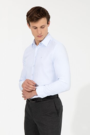 Pierre Cardin Чоловічі світло-блакитні гольфи Сорочка Relaxed Fit