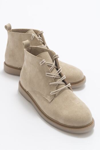 Niloshka Γυναικείες μπότες Moss Beige Suede