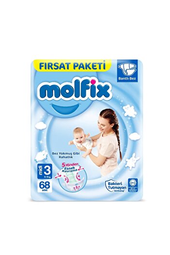 Molfix Number 3 68 Pieces 4-9 Kg