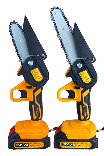 Millian 58 V 5 Ah 10-15 cm Uzun Kısa Pala Ve Zincir 2x Akü Çantalı Şarjlı Dal Kesme Budama Testere Makine